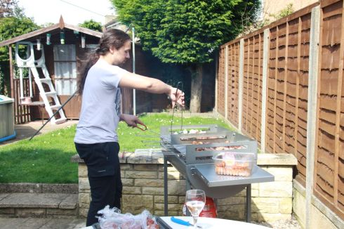 Master of the BBQ, keeping us all well fed
